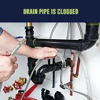 Toilet drain pipe is clogged